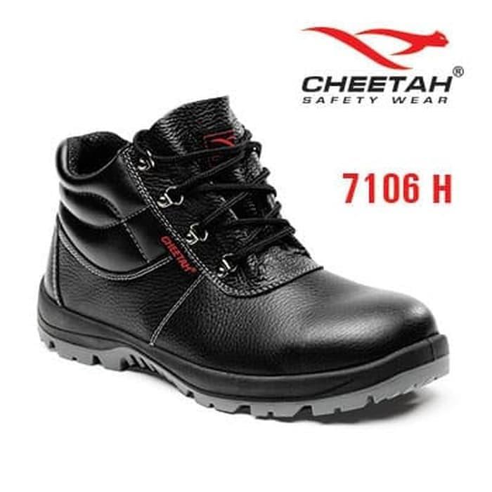 Sepatu Safety 7106 H - Cheetah - Double Sol Polyurethane Safety Shoes Terbaik