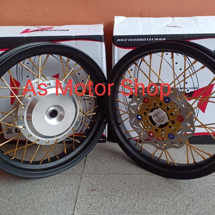 sepaket velg rossi 185 -215 -14 tromol jari2 motor matic honda yamaha