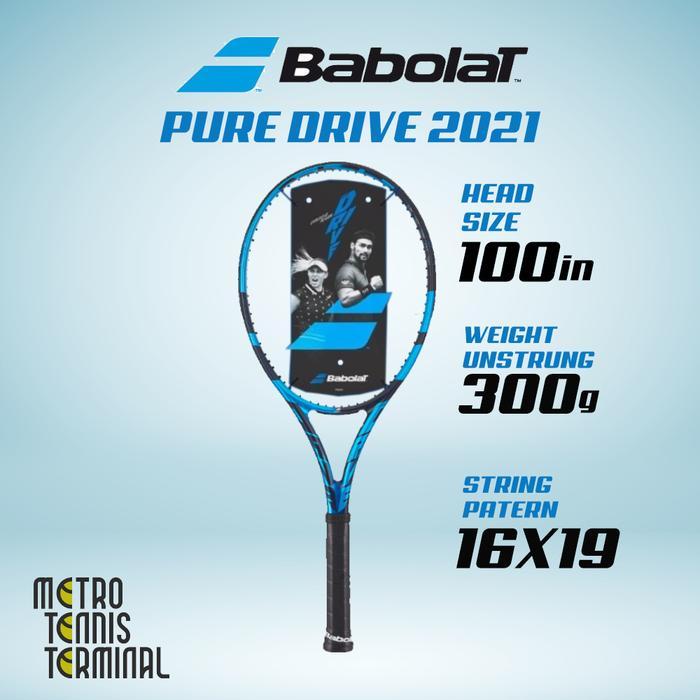Babolat Pure Drive 2021 Tennis Racket ( Raket Tenis Babolat )