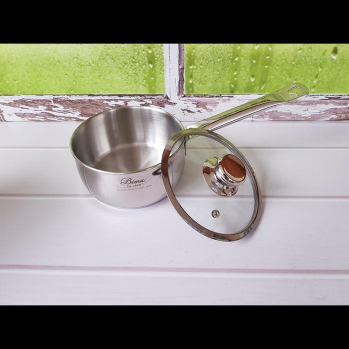 Promo Bima Origin Premiere Saucepan 16Cm Panci Bima Glass Lid B2002116