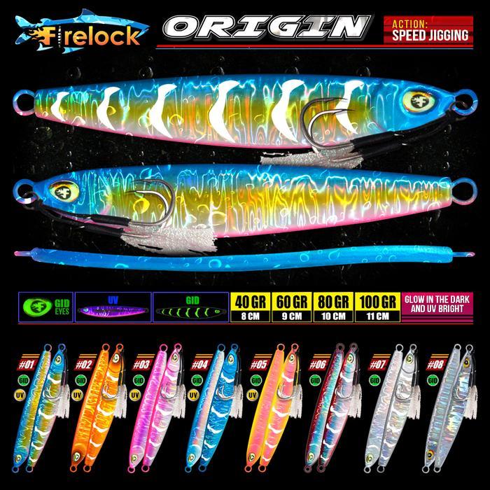 BISA COD FIRELOCK ORIGIN METAL JIG FAST LIGHT JIGGING CAST JIG 40 60 80 100 GRAM UMPAN PANCING METAL