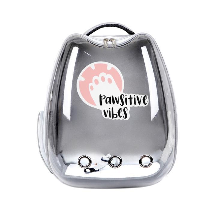 Astronot Karakter Model Tas Astronot Karakter Model Kucing untuk Anjing Kucing-Pet Travel Bag - Abu 