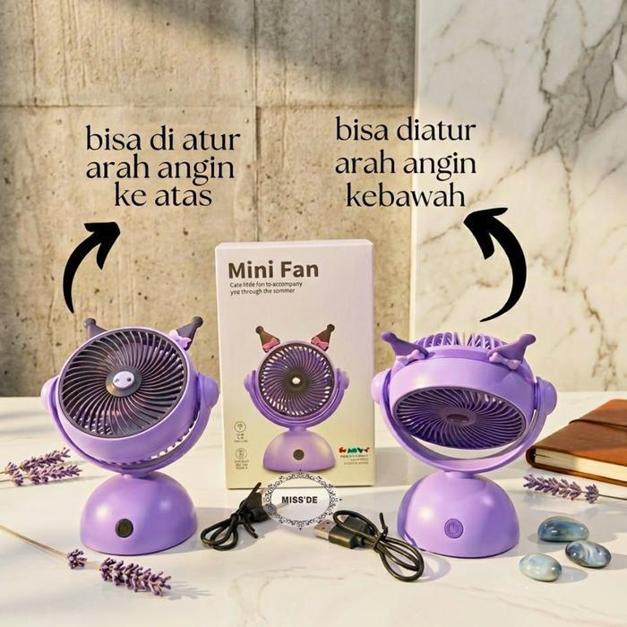 Kipas Angin Mini Portable Usb Cas / Kipas Angin Duduk / Kipas Angin Mini / Kipas Meja / Kipas Lucu /