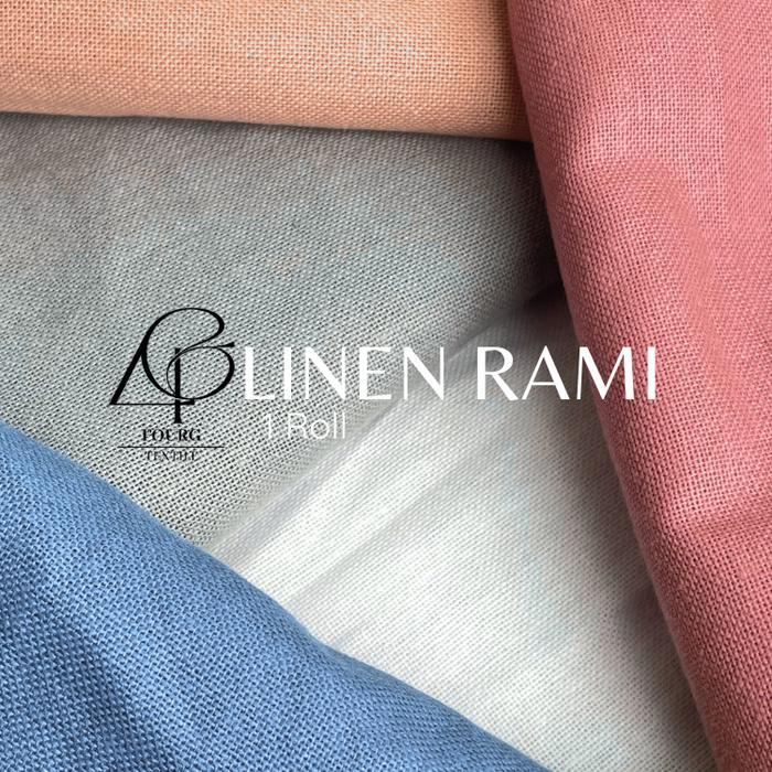 READY Kain Linen Rami 1 Roll Quality Premium - Bahan Gamis/Blouse Meteran