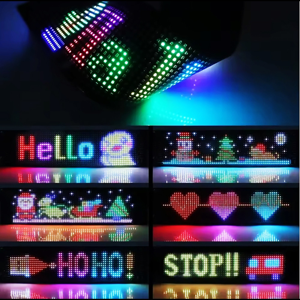USB APP Controller 5V WS2812B Flexible Strip Light Addressable RGB Pattern Graffiti Scrolling Text