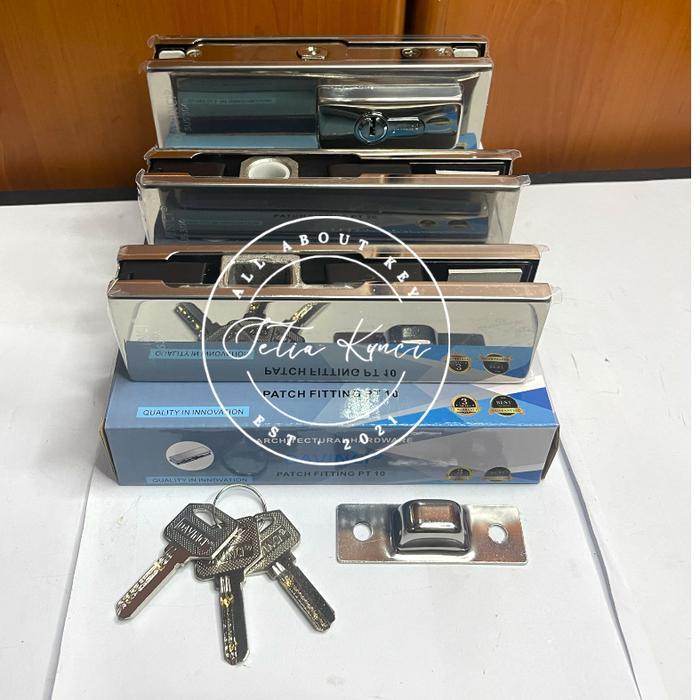 Paket Set Patch Fitting Davinci PT 10 PT 20 US 10 Jepitan Pintu Kaca