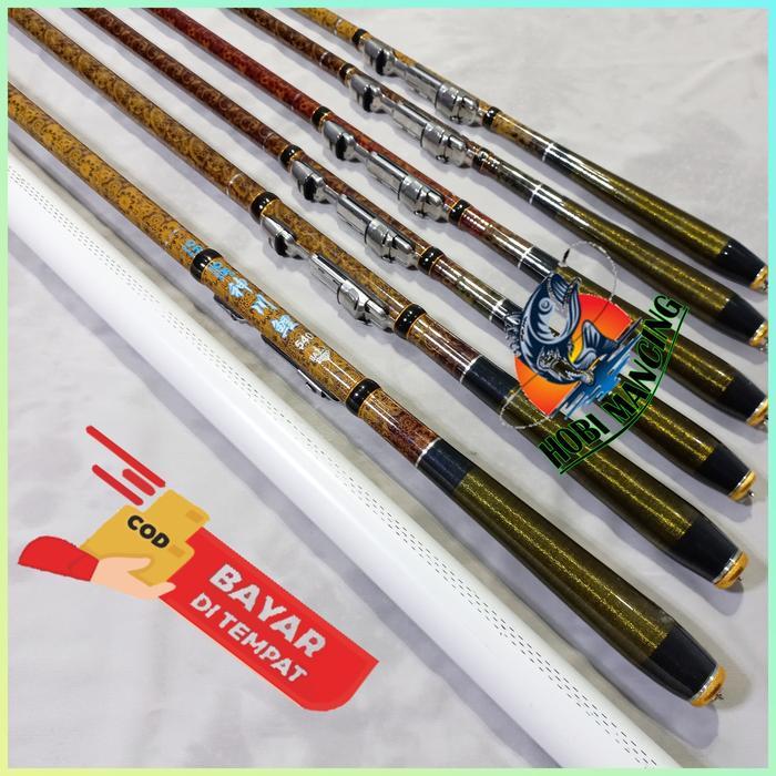 Joran Tegek Kolong Oregon Batik 360 - 450 - 540 Cm Bahan Carbon Action Medium