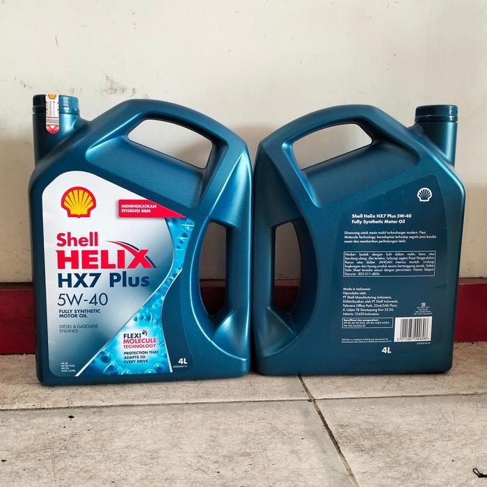 Oli Mesin New Shell Helix HX-7 Fully Synthetic SAE 5W-40 Kemasan 4 Ltr