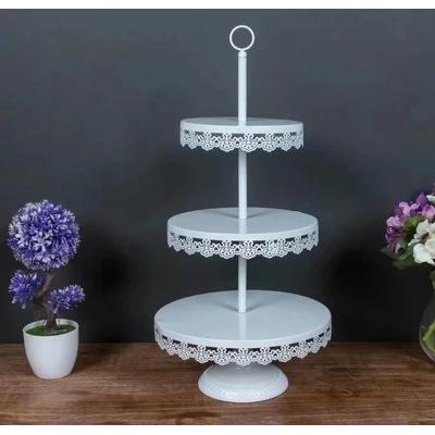 Promo Fontain Cake Tray 3 Susun Tier Cupcake Rak Susun Kue Roti Cake 3 Tray