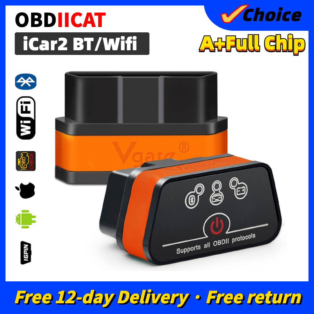 ICar 2 II WIFI Scanner Vgate ICar2 ELM327 V2.1 OBD OBD2 WIFI Bluetooth Scanner Diagnostic Tool WI-FI