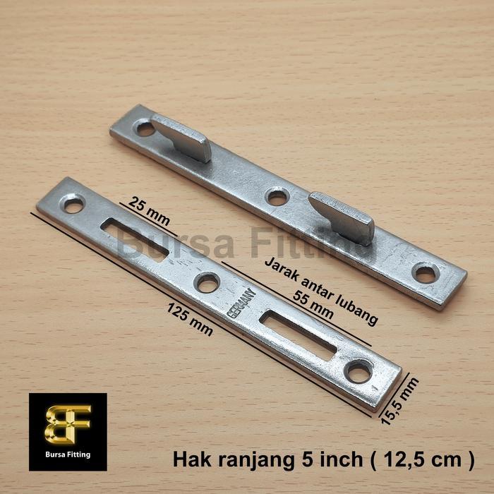 Hak ranjang dipan 5 inch 12,5 cm / braket ranjang cantol / engsel tempat tidur / kaitan dipan / hak