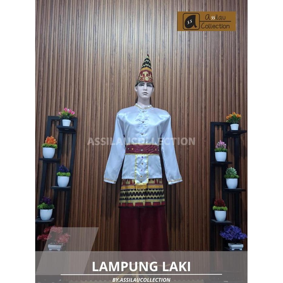 Baju Adat Dewasa Lampung Satuan (Laki/Cewek) Pengantin