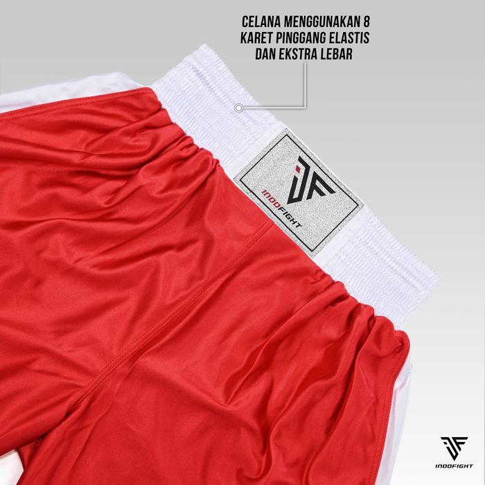 Baju Tinju Amatir Pria Dewasa dan Anak Indofight, Seragam Boxing Uniform 1 Set Seragam Tinju Boxing