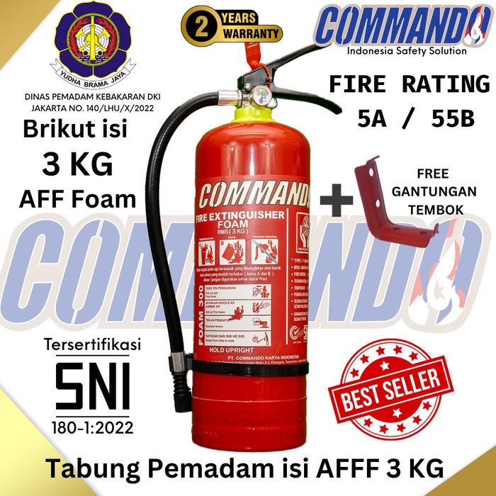 APAR SNI FOAM 3 KG COMMANDO / AFF FOAM 3 L / Komplit Set