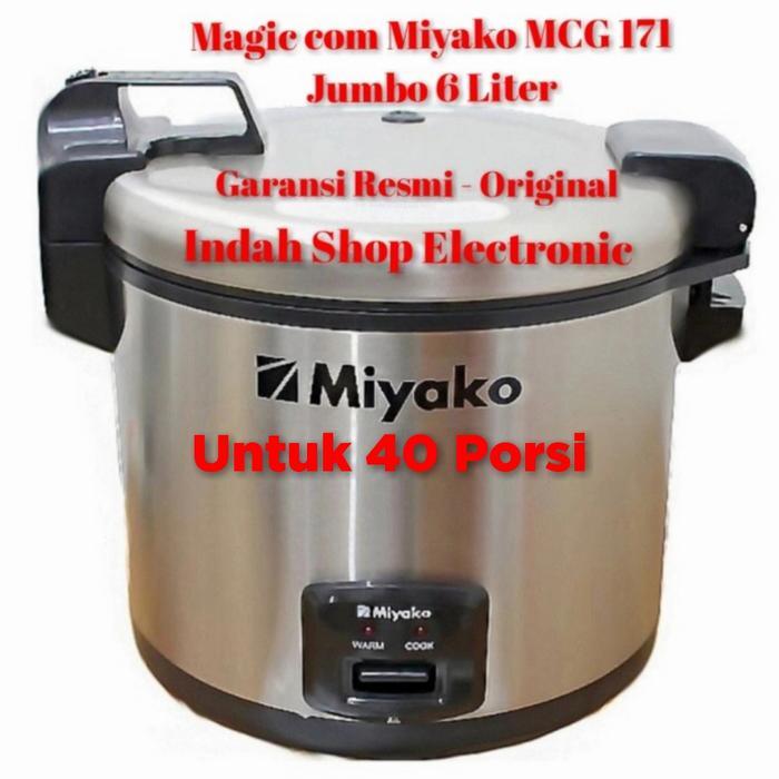 Magic Com MIYAKO MCG -171/ Rice Cooker MIYAKO MCG 171 JUMBO 6LITER