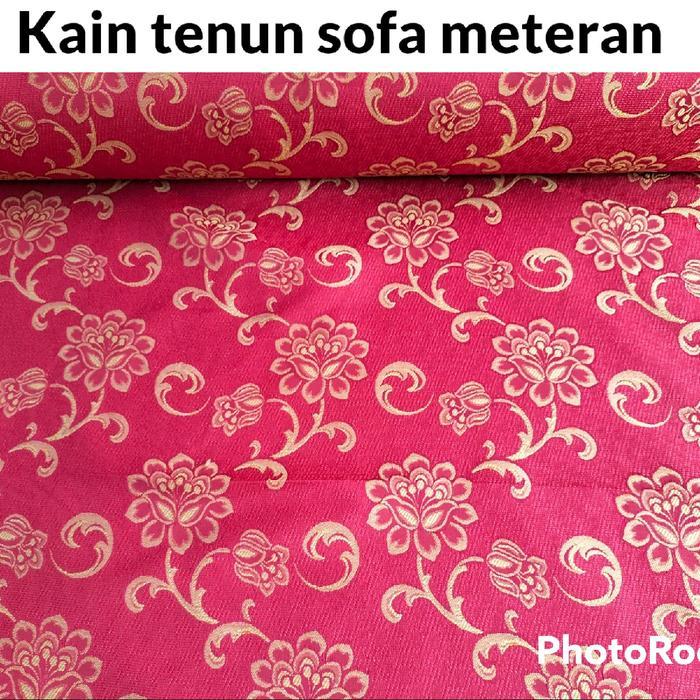 Kain Tenun Sofa Meteran 100X145Cm, Bahan Kursi Sofa Meteran Pasti Promo