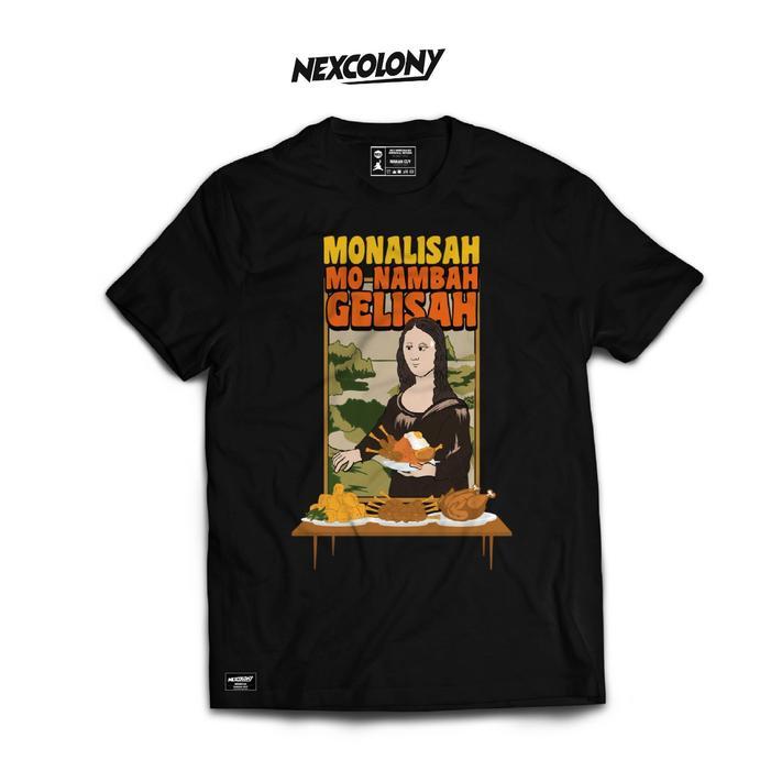 Kaos Hitam Monalisah - Nexcolony Terbaru 