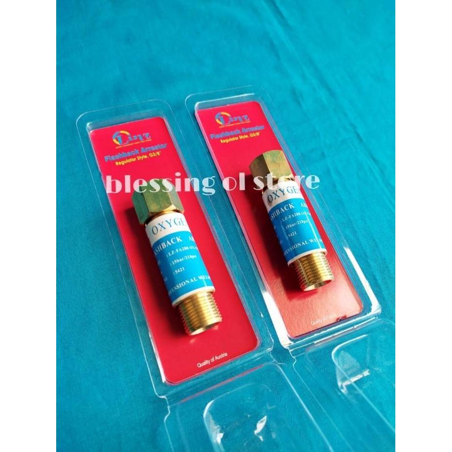 Flashback Arrestor Pengaman Regulator Oxygen /Flashback Acetylene #Gratisongkir