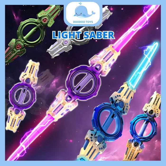 Mainan Anak Laki Laki Pedang Light Saber Bisa Berputar Keren Mainan Pedang Dua Sisi Lengkap Dengan