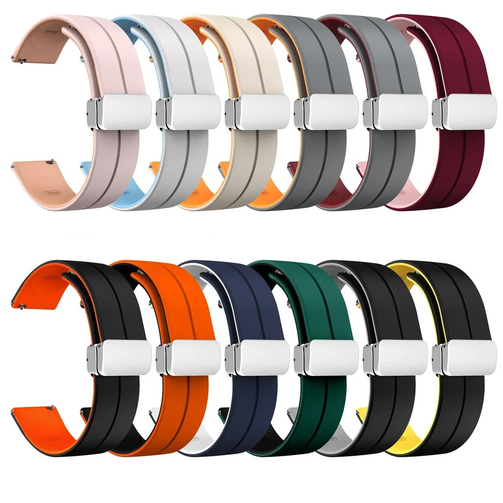 Silicone Strap For Omega X Swatch Joint MoonSwatch Planet Watch Band Metal Magnetic Buckle Wristband