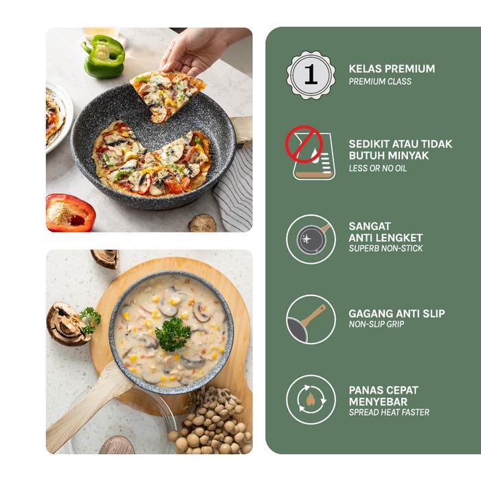 TERBARU Debellin Premium Cookware Set - Daily Cookware Granite Package