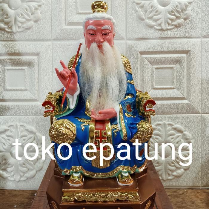 Patung Dewa Tai Shang Lao Jun Fiber Tinggi 30 cm untuk Sembahyang dan Dekorasi
