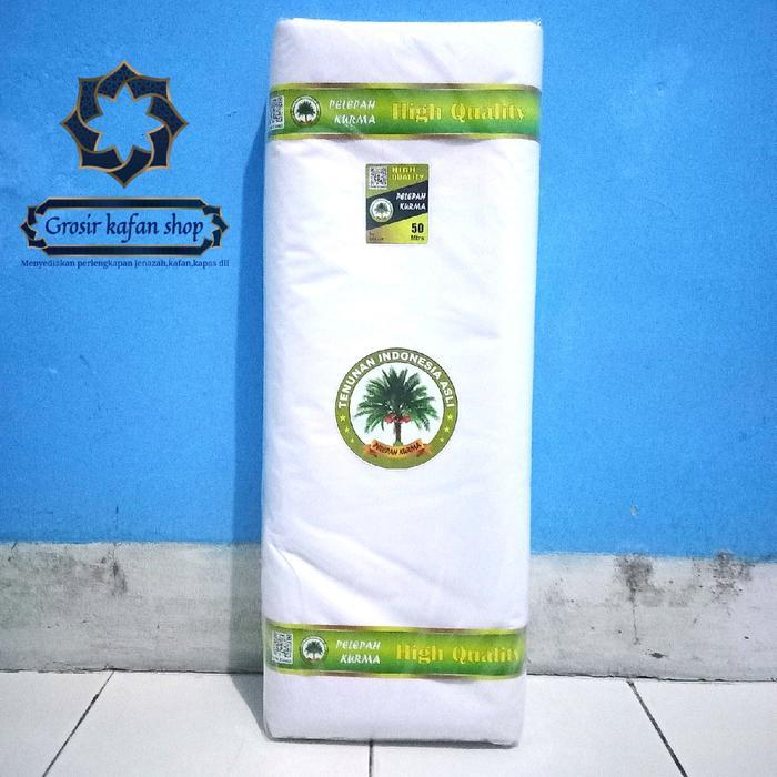 DISKON kain kafan mori kain mori 1 roll lebar 150 panjang 50 meter cap pelepah kurma READY STOCK
