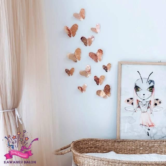 3D Butterfly Dekorasi/Dekorasi Kupu2/Kupu Kupu 3D Dekorasi Dinding