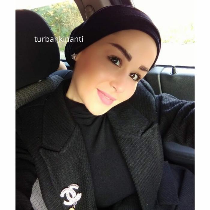 Qiara Turban Beludru Premium Diskon Sell