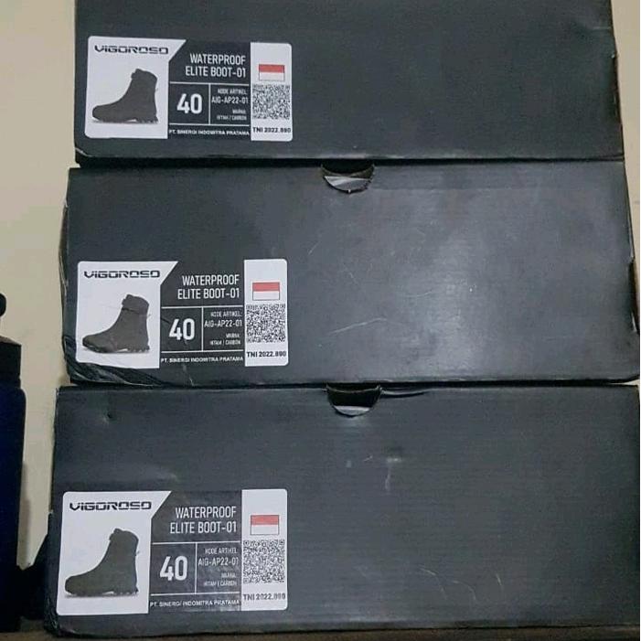 SEPATU PDL TNI VIGOROSO ELIT TALI PUTAR ORI Shoes Boots Pria