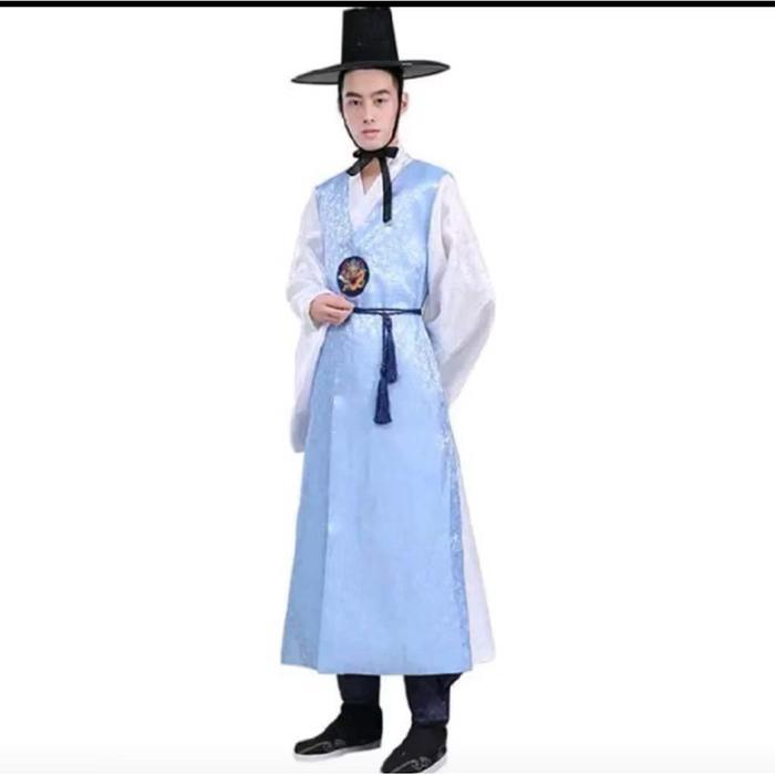 Hanbok Korean Costume Man Adult Party Halloween Kostum Jubah Korea Hanbok Pria Dewasa Tbk