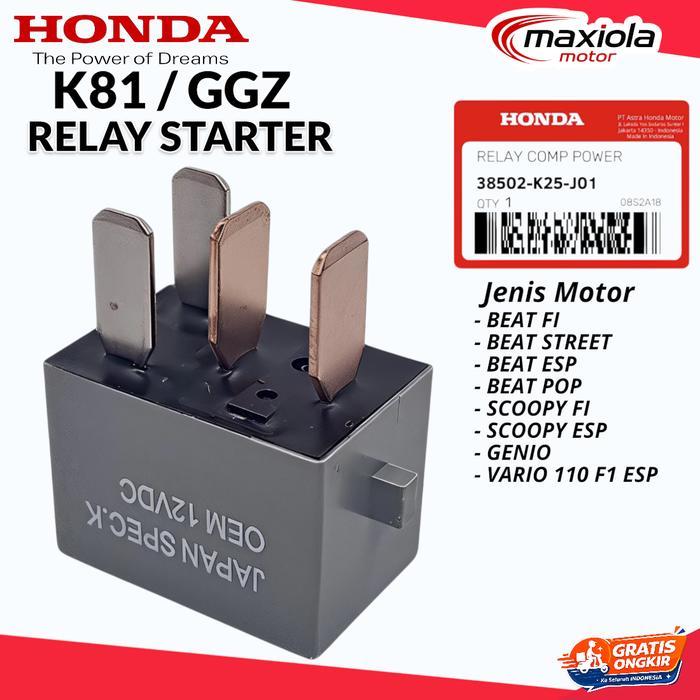TERMURAH RELAY STARTER BEAT FI / BEAT ESP / BEAT LED NEW / SCOOPY FI / SPACY FI / VARIO 150 / RELAY