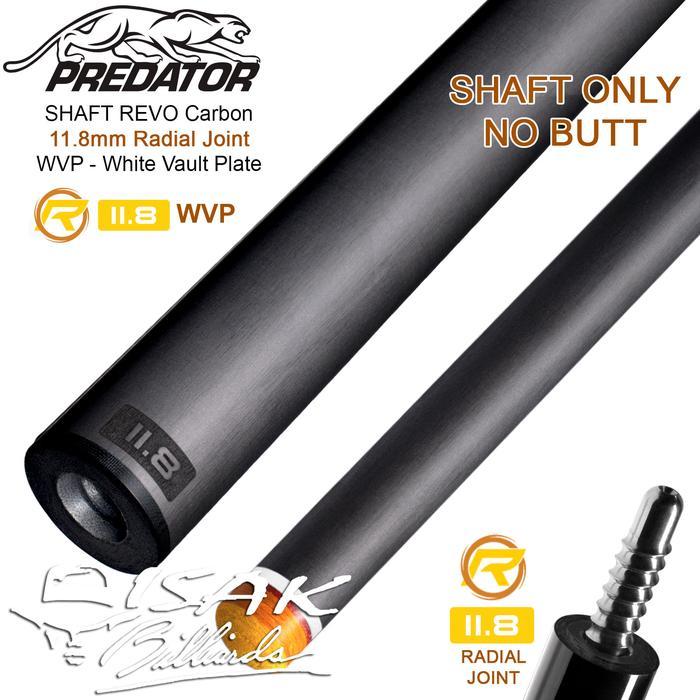 PREDATOR REVO 11.8MM CARBON SHAFT RADIAL WVP BILLIARD STICK CUE SHAF
