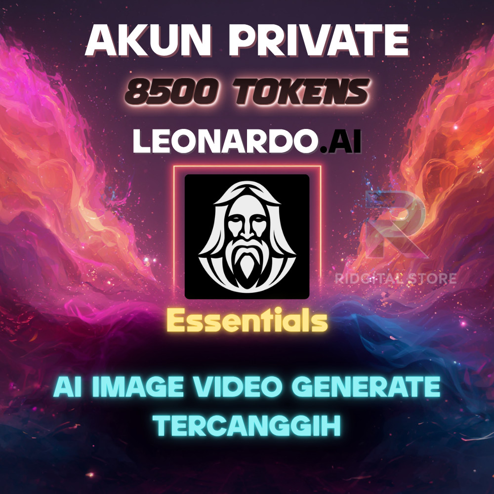 PREMIUM LEONARDO AI ESSENTIALS 8500 TOKEN AKUN PRIVATE ORIGINAL LEGAL GARANSI AI IMAGE ART VIDEO GEN