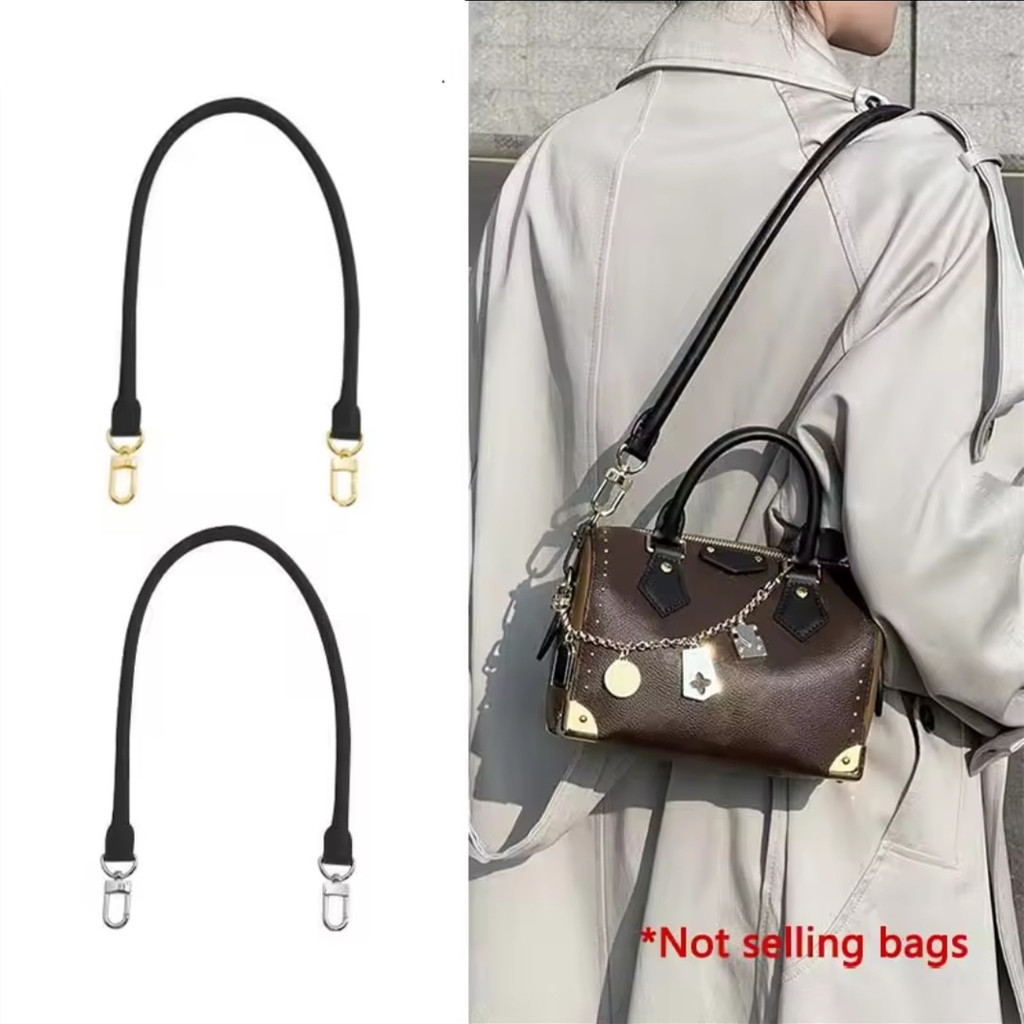Genuine Vachetta Leather Bag Strap for LV Speedy 20 25 30 Shoulder Straps Long Bags Belts