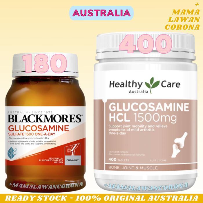BLACKMORES Glucosamine Sulfate 1500 mg 180 Tablets / Healthy Care Glucosamine HCL 1500mg 400 Tablet