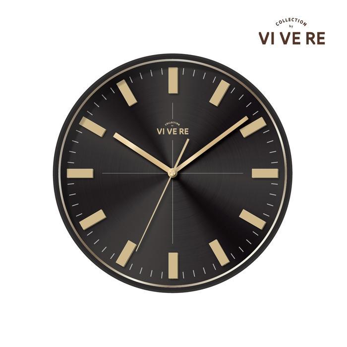 VIVERE Jam Dinding Kei Black Gold