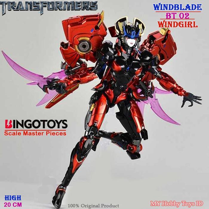 Action Figure Transformers Bingotoys Windblade BT02 Pesawat Jet Tempur