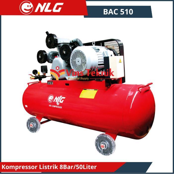Nlg Kompressor Angin Nlg Bac510 50L 1Hp 8 Bar Air Compressor Bac 510 Nlg