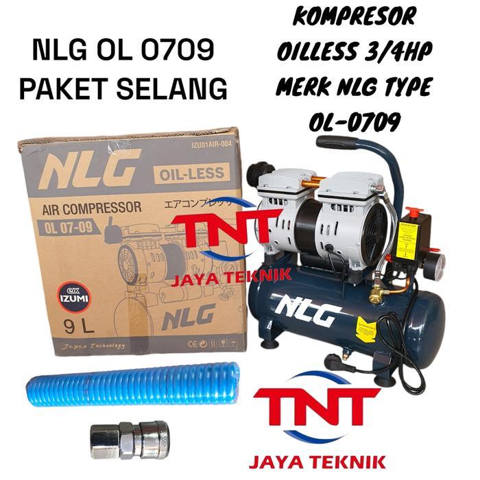 Izumi Ol 0709 9L / Izumi Kompresor Angin 9Liter Ol 0709 Izumi Oil Less