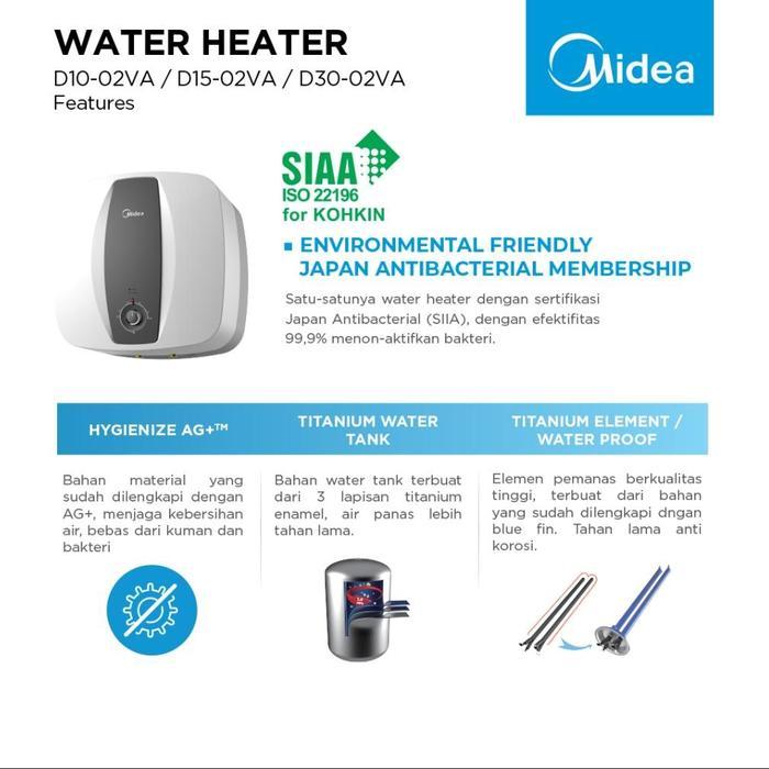 Water Heater Midea 15L D15-02Va