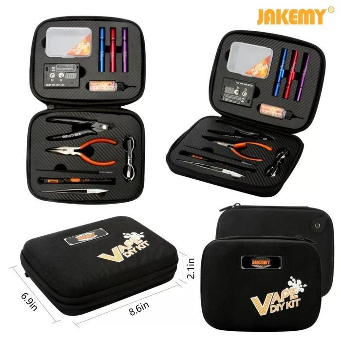 JAKEMY JM-P16 12 in 1 Electronic Cigarette Vape Coil DIY Kit Repair Tool Set SKU 2.001.0186
