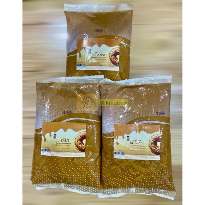KEMASAN BARU  GLAZE BANTAL (BAG) 1 kg Maglam La'Bakest Halal BPOM RI Selai Coklat,Tiramisu,Caramel