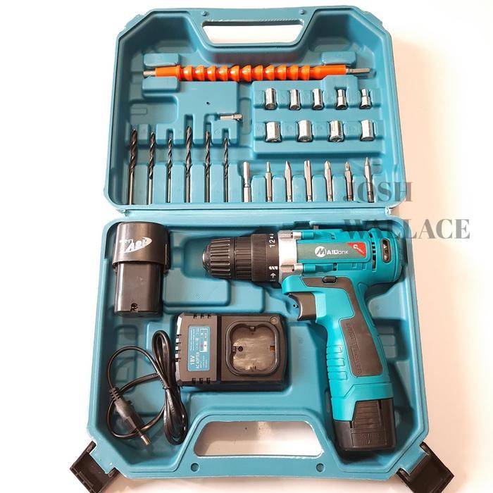 Krisbow Tools - Bor Baterai Tembok Cordless Drill 18V Sh189 Mailtank
