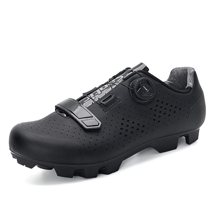 Santic Sepatu Bersepeda Pria Sepatu MTB Sepatu Cleats Kompatibel SPD Sepatu Sepeda Gunung MN1128