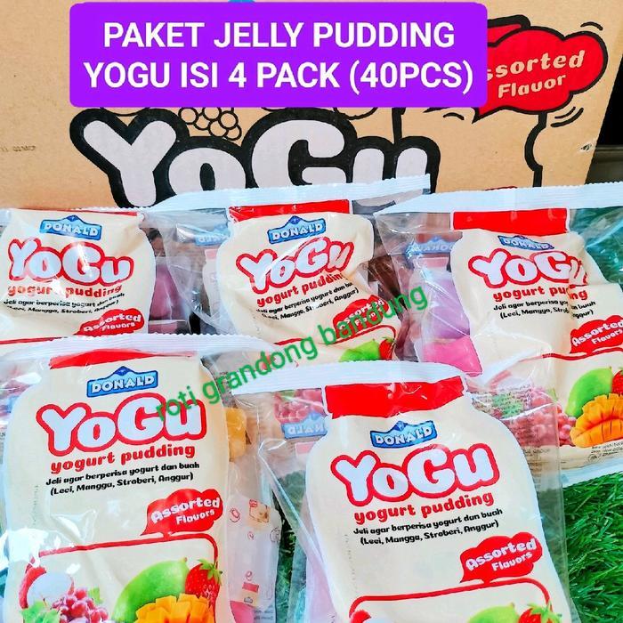 NEW AGAR AGAR JELLY YOGU ISI 4 Bks (40pcs) Jeli Puding