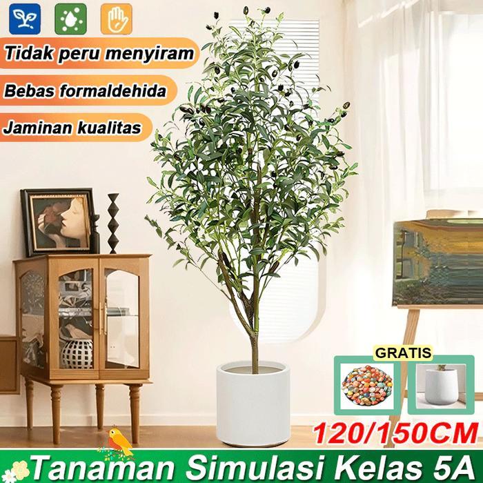 [COD] Pohon Zaitun Artificial 1.2M/1.5M ins gaya TANAMAN HIAS bunga artificial POHON ZAITUN TINGGI