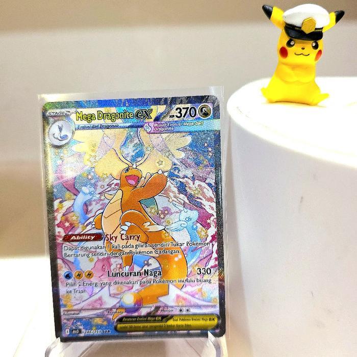 Mega Dragonite Ex SAR ma3 kartu pokemon tcg indo