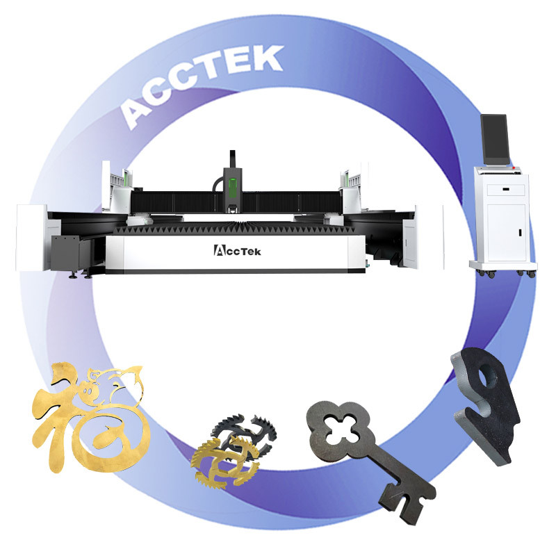 12000W-30000W Gantry CNC Laser Cutter Intelligent 45 Angle Cutting for Metal Fabrication Carbon