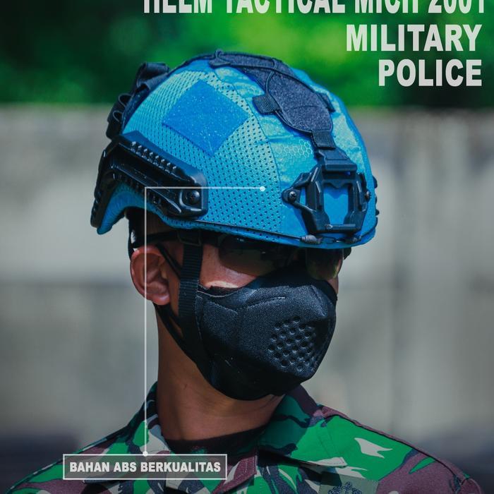 Helm Tactical Airsofgun Biru Un Lebanon Mich 2001 Plus Cover